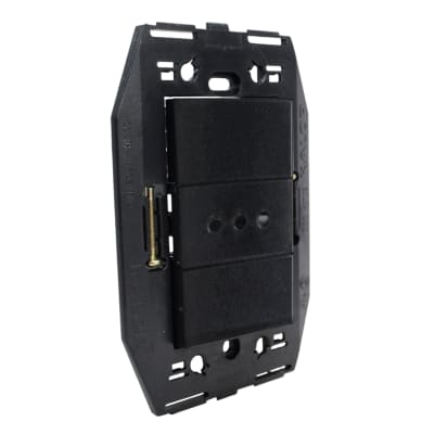 Conjunto Enchufe Simple 2p+T 10a S/Tapa Negro Kalop1