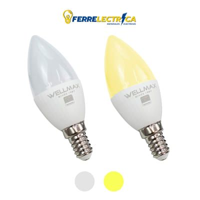 Ampolleta Vela C37 6W E14 Wellmax1