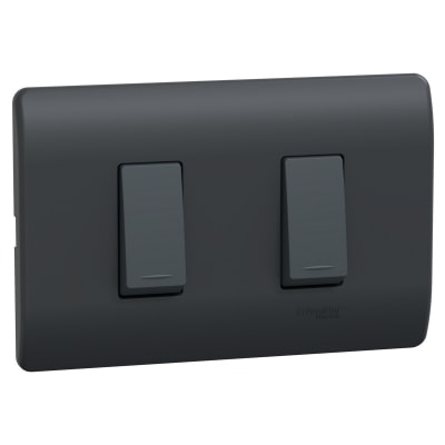 Interruptor 9/12 + 9/24 16A 250V Black Genesis MWD62096