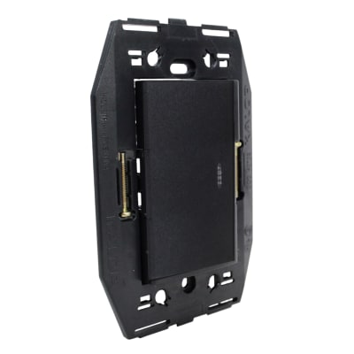 Conjunto Interruptor 9/12 Teclon S/Tapa Negro Kalop1