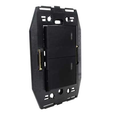 Conjunto Interruptor 9/15 1/2 Teclon S/Tapa Negro Kalop