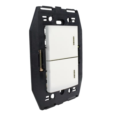 Conjunto Interruptor 9/15 1/2 Teclon S/Tapa Blanco Kalop1