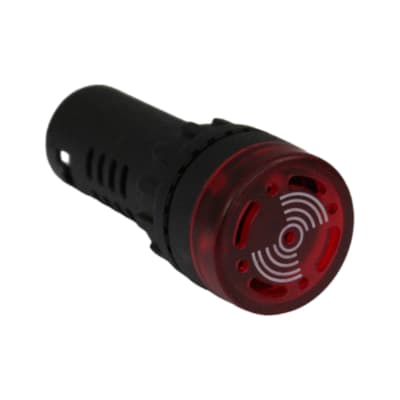 Luz Piloto Led Rojo Con Sirena 22MM 220V TOSUN1