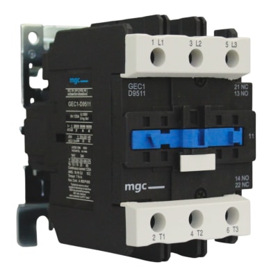 Contactor GEC1 95A Bobina 220VAC AC3 380V 45KW 1NO+1NC MGC1