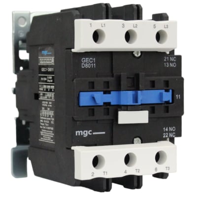 Contactor GEC1 80A Bobina 220VAC AC3 380V 37KW 1NO+1NC MGC