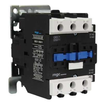 Contactor GEC1 50A Bobina 220VAC AC3 380V 22KW 1NO+1NC MGC
