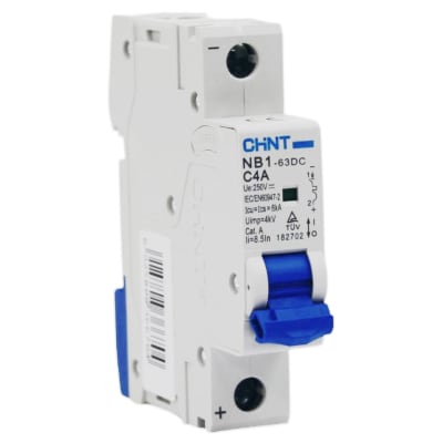 Interruptor Automático 1x4a Curva C 250VDC NB1-63DC-1P Chint
