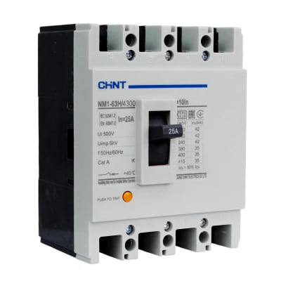 Interruptor Moldeado 4P NM1-63H 4300 25A (fijo) 35kA Chint1
