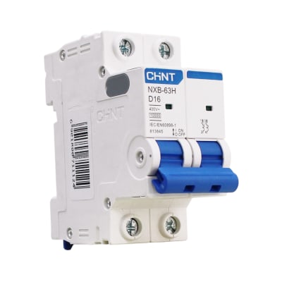 Interruptor Automático MCB 2P 16A Curva D 10kA Chint