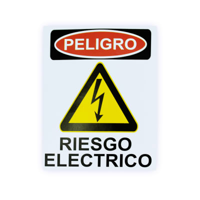 Etiqueta Adhesiva Riesgo Electrico 104 X 104 Mm Mec1