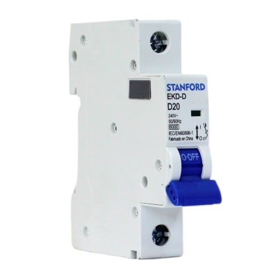 Automático 1x20 6kA Curva D 240V EKD-D Stanford1