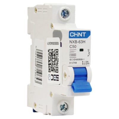 Interruptor Automatico 1x50a 10ka Curva (C) Nxb-63h Chint1
