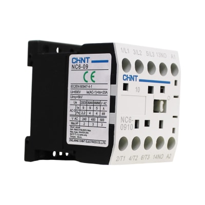 Mini Contactor 3P+1NA 9A Ac3 Bobina 220vac NC6 Chint