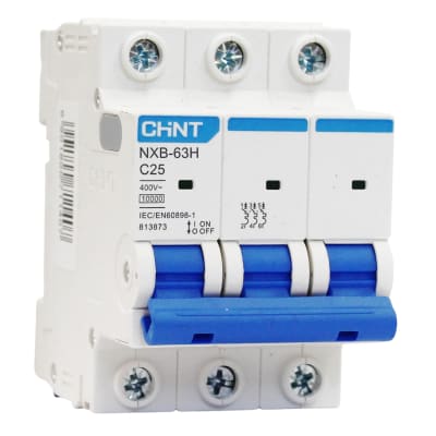 Interruptor Automático 3x25a 10ka Curva (C) Nxb-63h Chint