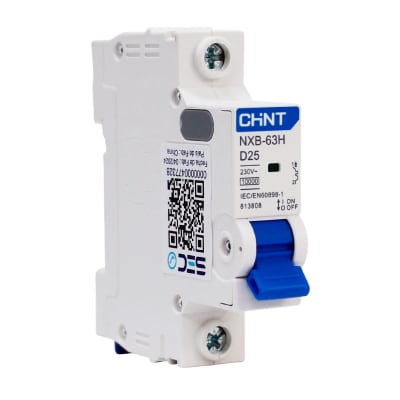 Interruptor Automatico 1x25A 10kA Curva D NXB-63 CHINT