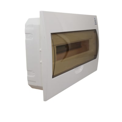 Tablero Embutido L/H 18cc Puerta Transparente Mgc
