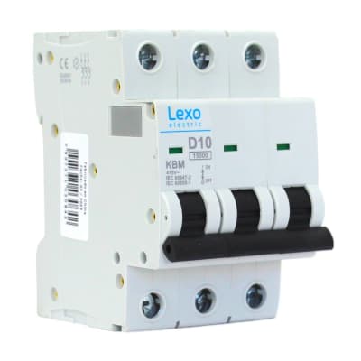 Interruptor Automático KBM 3X10A D 15KA LEXO1