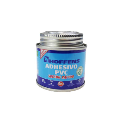 Adhesivo Pvc Lata Secado Rapido 60cc C/Aplicador Hoffens