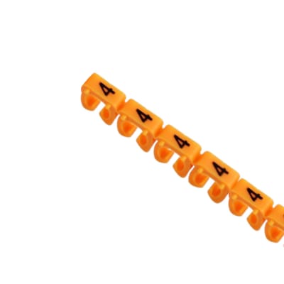 Marca Cable Amarillo Nº 4 (4,0-6,0 Mm2) Tira 20u