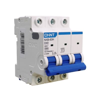 Interruptor Automático MCB 3P 40A Curva D 10kA Chint