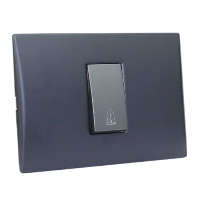 Interruptor Andes Pulsador Timbre 10a 250v Black Armado Lexo