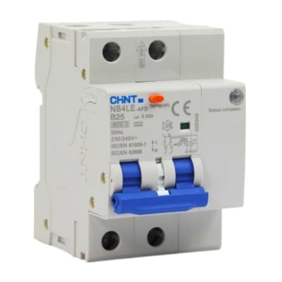 Diferencial AFD + Interruptor RCBO 2x25A B 30mA Tipo A Chint