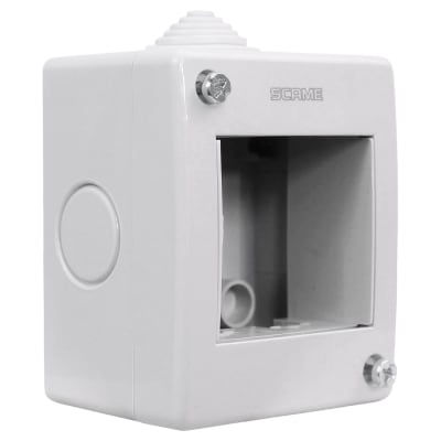PORTACONTACTOS IP40 2 MOD CASQUETE