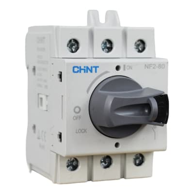 Interruptor Seccionador Riel NF2 80A 3P Manilla Gris 415V