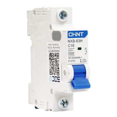 Interruptor Automatico 1x16a 10ka Curva (C) Nxb-63h Chint1