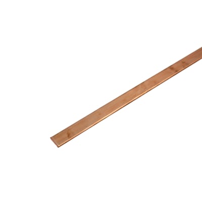 Pletina De Cobre Desnudo 03x15 Mm (170a) 1 Metro