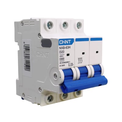 Interruptor Automático MCB 3P 20A Curva D 10kA Chint1