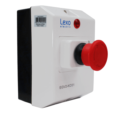 Caja Para Guardamotor C/Parada Emergencia Y Luz Piloto Lexo