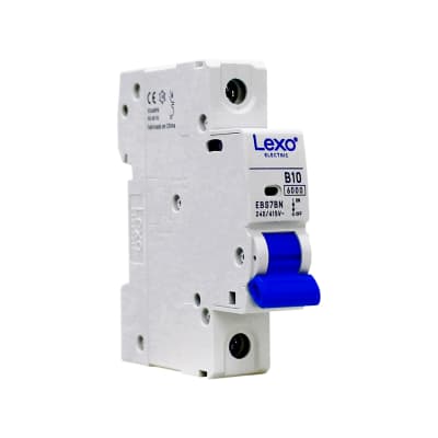 Interruptor Automático MCB 1P 10A Curva B 6kA Lexo1