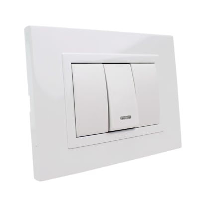 Conjunto Interruptor 9/15 Zen Basic Blanca Kalop Ks41761