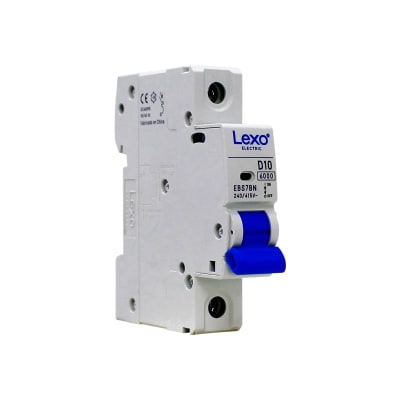 Interruptor Automático MCB 1P 10A Curva D 6kA Lexo1