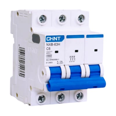 Interruptor Automático 3x6a 10ka Curva (C) Nxb-63h Chint