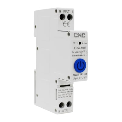 Interruptor Wifi On-Off 1p+N 40a 240vac App Tuyassmart Cnc1