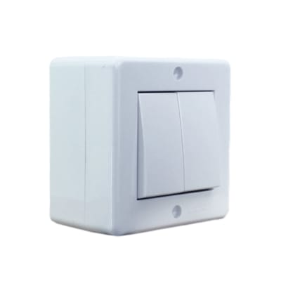 Casquete Interruptor Doble (9/15) 10a 250v Ip20 Blanco Lexo