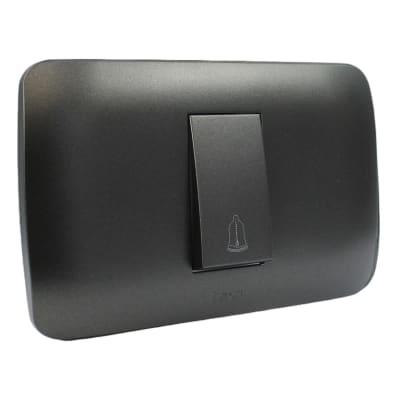 Pulsador Timbre 10A 250V Grafito Armado LEXO1