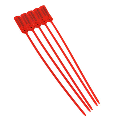 Precinto Seguridad Con Serial 40cm Rojo 100un Aw