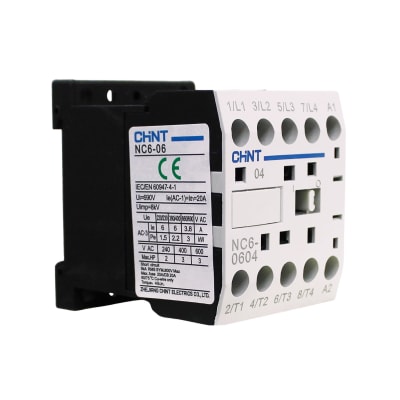 Mini Contactor 4P 6A Ac3 Bobina 220vac NC6 Chint