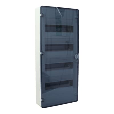 Tablero Plastico S/P Hager L.H. 48cc Puerta Transparente (VS412TJ)1