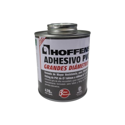 Adhesivo Pvc Grandes Diámetros 470 Cc Hoffens