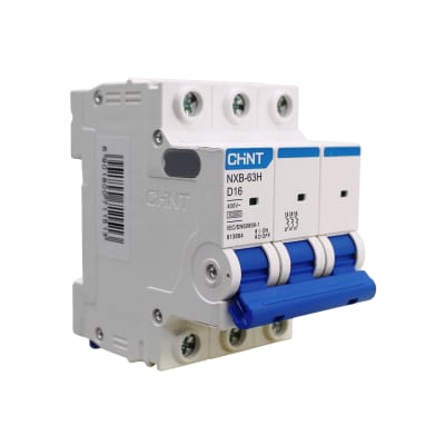 Interruptor Automático MCB 3P 16A Curva D 10kA Chint1