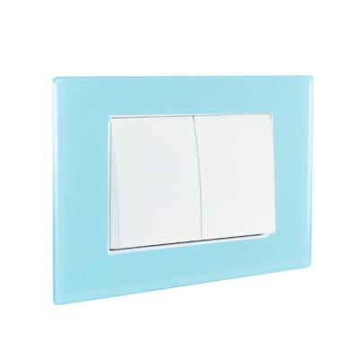 Interruptor Doble 9/15 Teclón 35,6mm 10A 250V CRYSTAL LEXO