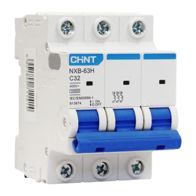 Interruptor Automático 3x32a 10ka Curva (C) Nxb-63h Chint1