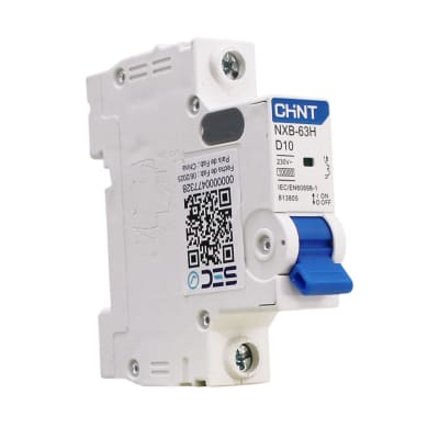 Interruptor Automático MCB 1P 10A Curva D 10kA Chint