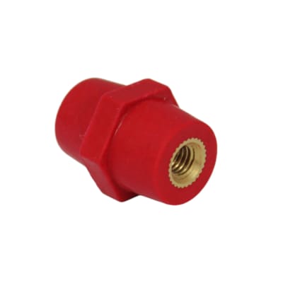 Aislador De Resina Barril 15/21 X 25 M6 Rojo1