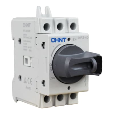 Interruptor Seccionador Riel NF2 40A 3P Manilla Gris 415V