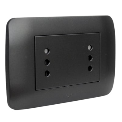 Toma Corriente DÚPLEX 10A 250V Grafito LEXO